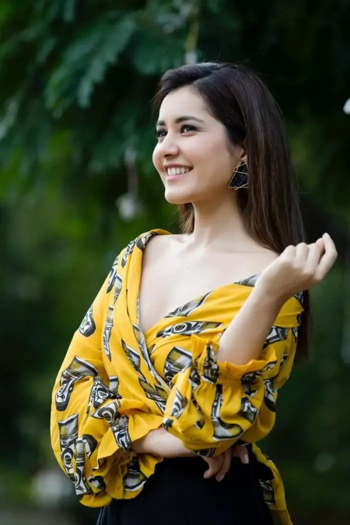 NORTH INDIAN MODEL RASHI KHANNA PHOTOSHOOT IN YELLOW TOP 3